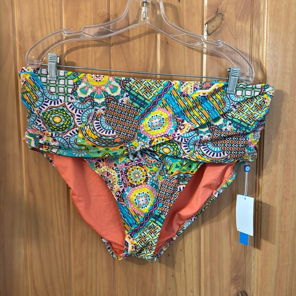 Bleu Rod Beattie Colorful Bikini bottom Size 20W‎